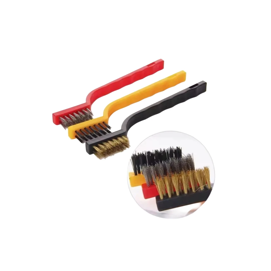 3 metal cleaning brushes